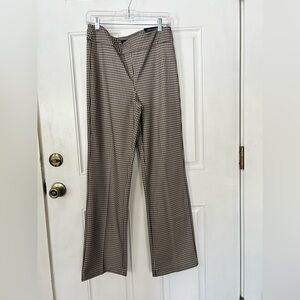 Jones New York Houndstooth Wide Leg Pants
